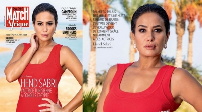 Hend Sabri fait la couverture du magazine Paris Match Afrique