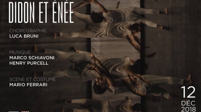JTC : Spectacle chorégraphique : Didon et Enée  Mercredi 12 décembre 2018 à 20h00