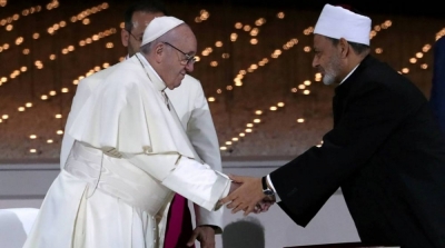 Abou-Dhabi : le pape et l'imam d'Al-Azhar appellent à la fraternité