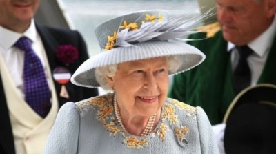 La reine Elizabeth II quitte Buckingham Palace 