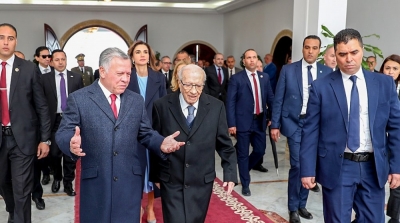 Le couple royal jordanien à Tunis