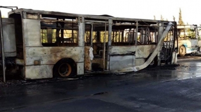 Deux bus incendiés à Djerba Midoun 