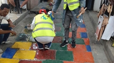 L’Institut National du Patrimoine enlève la peinture à la médina de Tunis