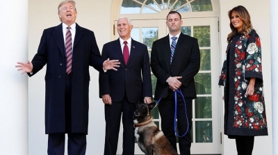 Donald Trump honore le chien qui a participé au raid contre Baghdadi
