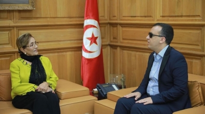 وزير الثقافة يلتقي السيدة سلاف و منى نورالدين (صور)