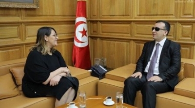 وزير الثقافة يلتقي أمينة فاخت