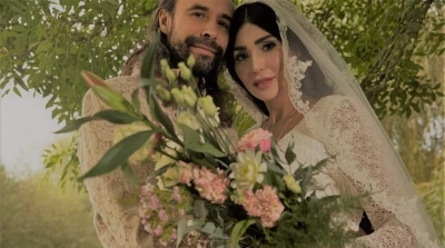 طليقة هشام رستم تحتفل بزواجها من هولندي (صور)