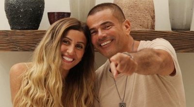 حقيقة إنفصال عمرو دياب و دينا الشربيني 