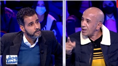 مهذب الرميلي لحاتم القيزاني: عبير موسي 'زغراطة' وانت 'طبال'