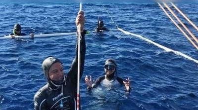 Le Tunisien Walid Boudhiaf bat le record du monde en Apnée