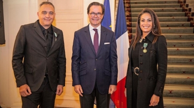 هند صبري تتحصل على وسام الفنون والآداب الفرنسي (صور)