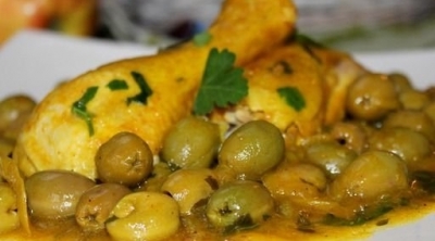 Recette poulet aux olives et citrons confits